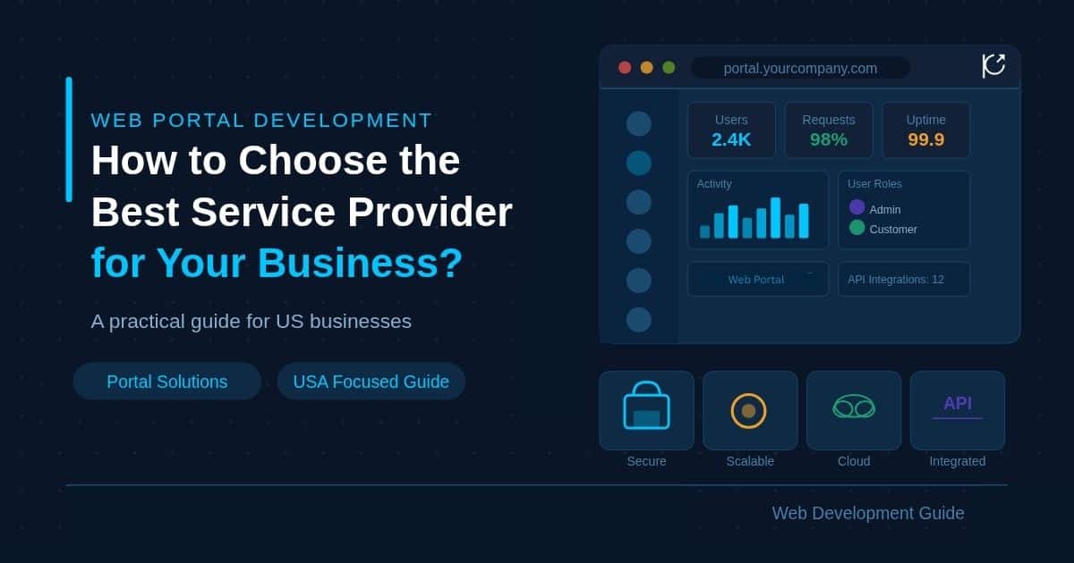 Step-by-step guide to building a customer portal using professional web portal development services.