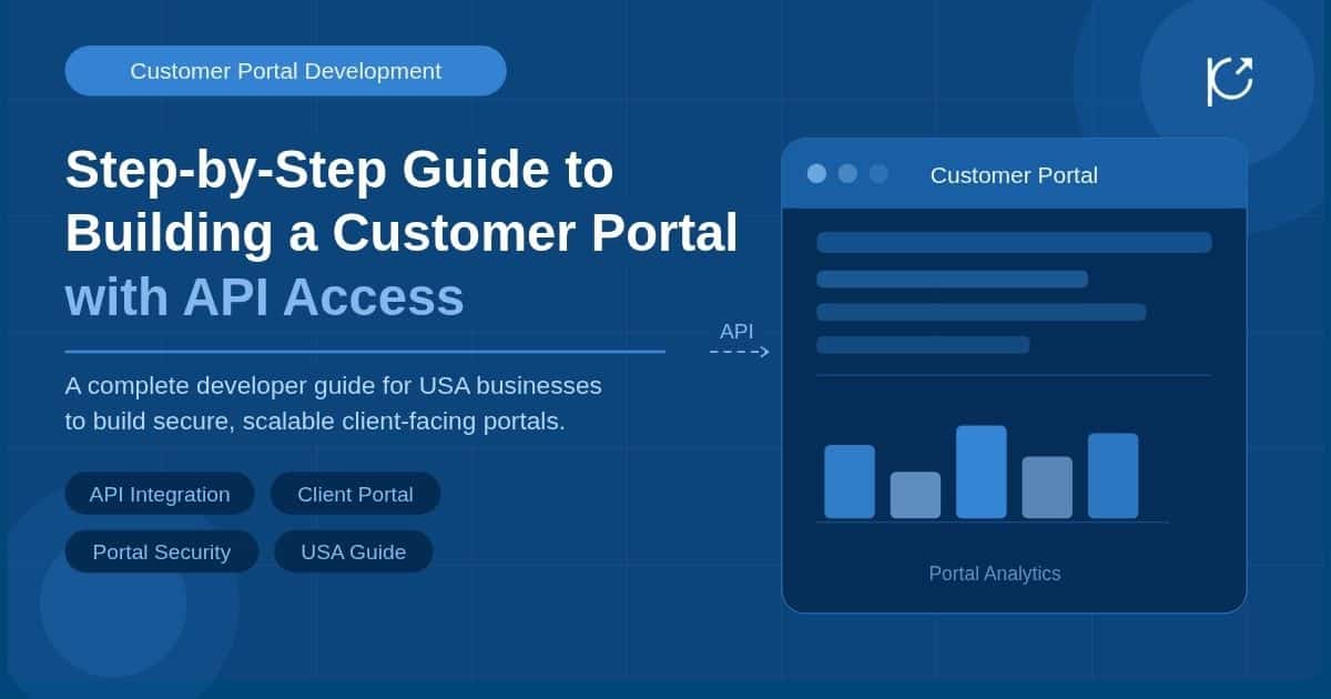 Step-by-step guide to building a customer portal using professional web portal development services.